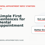 Simple First Sentences for Dental Appointment Replys